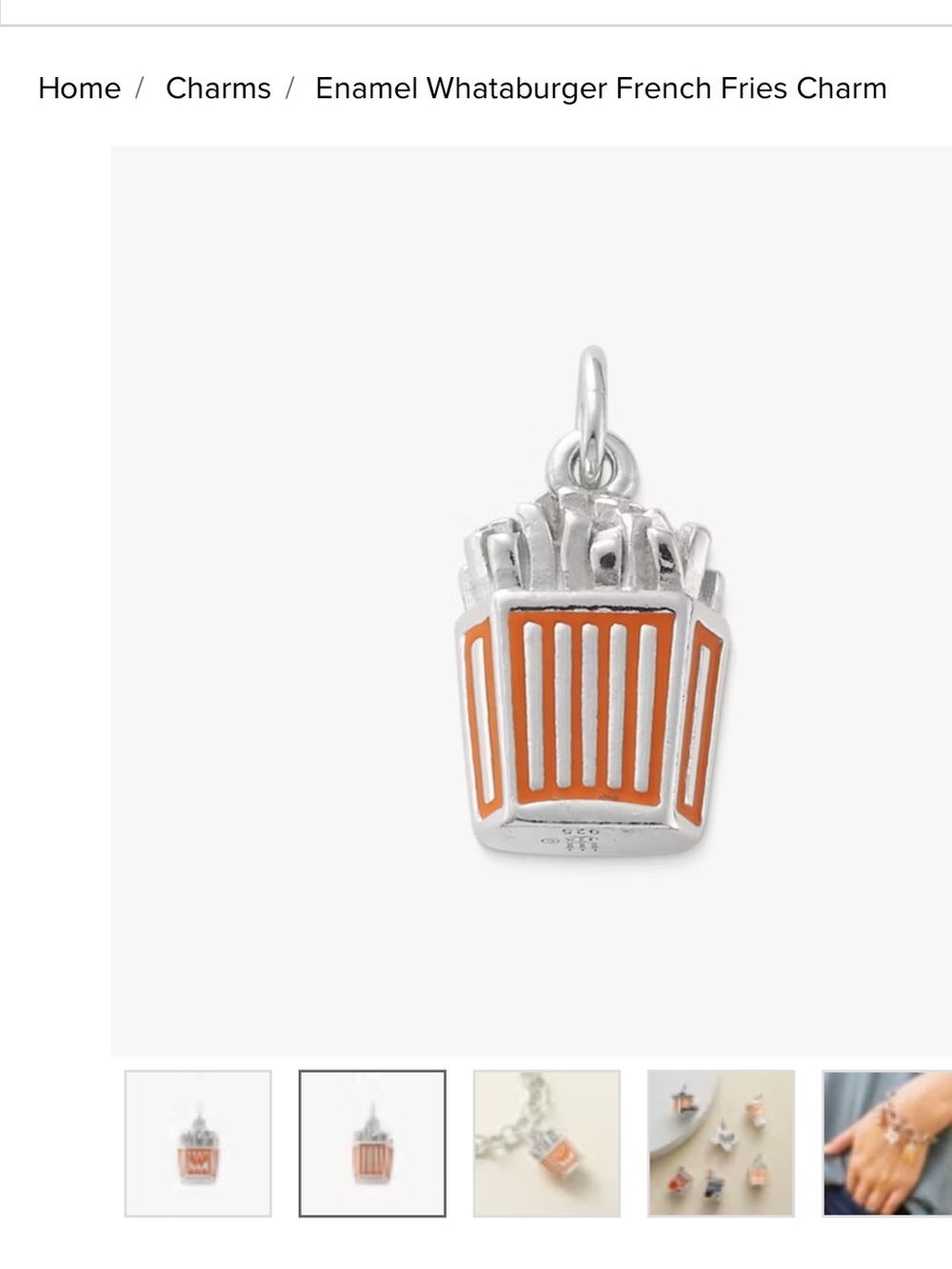 Whataburger French Fry Charm - Picture 2 of 5